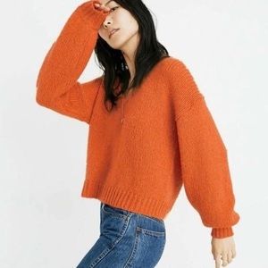 Madewell Balloon-Sleeve Pullover Sweater